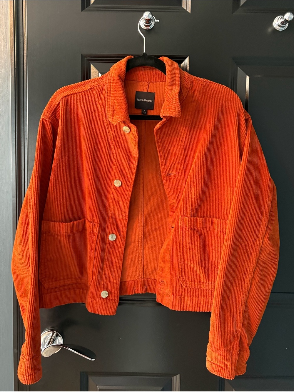 Favorite Daughter Burnt Orange Corduroy Jacket XS